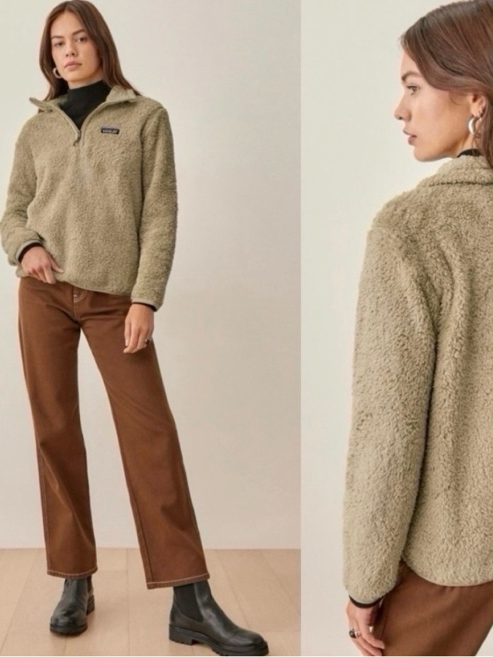 Patagonia Women’s Los Gatos 1/4 Zip Fleece Pullover Jacket Size Medium